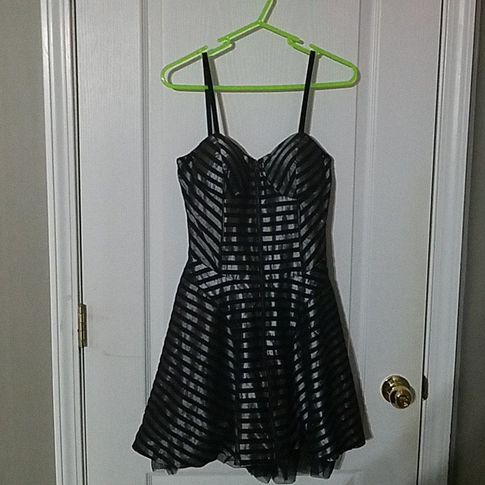 XXI Metallic Zipper Dress - Size S